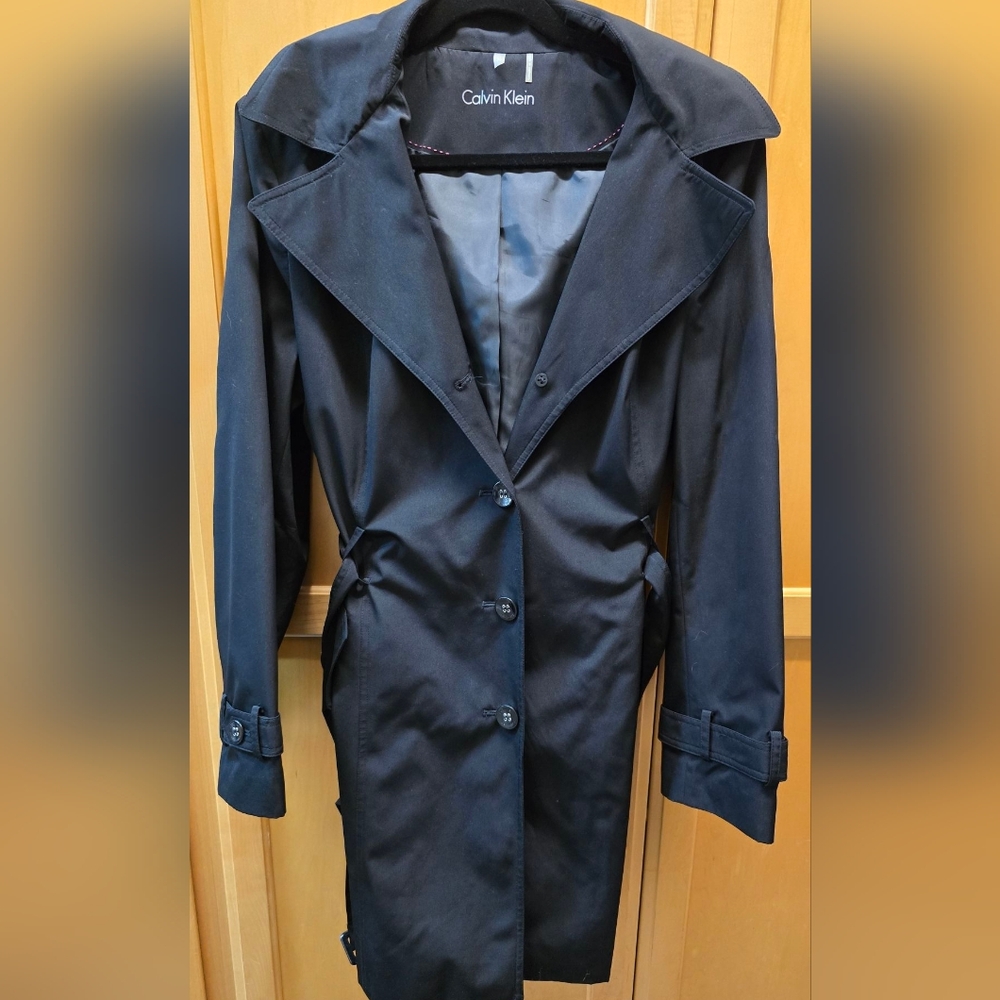 Calvin Klein Women's Black Trench Coat